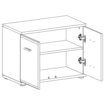Botníková lavice OMARU dub sonoma 6
