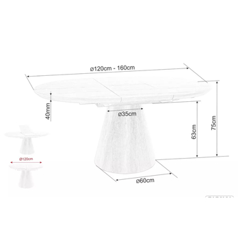 Jídelní stůl ONGIL 2 dub 13