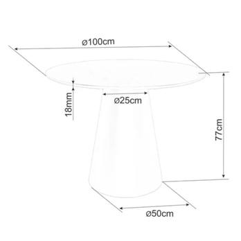 Jídelní stůl ONGIL dub, šířka 100 cm 3