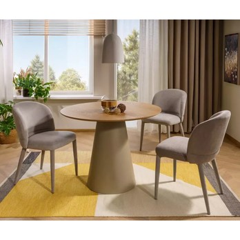 Jídelní stůl ONGIL dub/kašmírová, šířka 120 cm 1