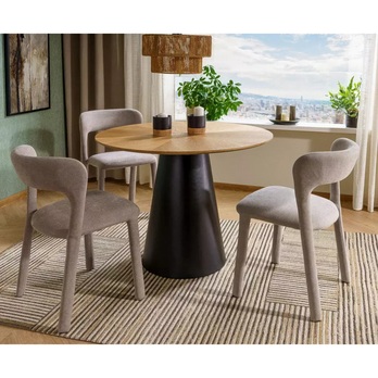 Jídelní stůl ONGIL dub/černá, šířka 100 cm 1