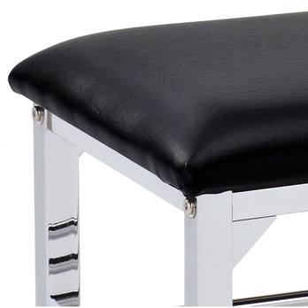 Botníková lavice OPEL1 chrom/černá 1