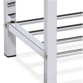 Botníková lavice OPEL1 chrom/černá 2