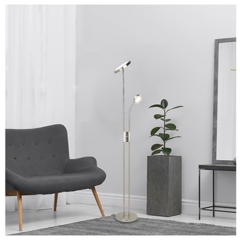 Stojací LED lampa OPHUS nikl 1