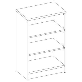 Regál/knihovna  OPTIMUS 35-001 bílá 1