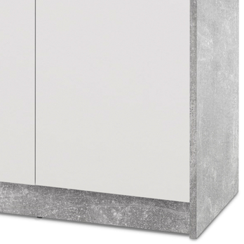 Komoda OPTIMUS 38-002 beton/bílá 2
