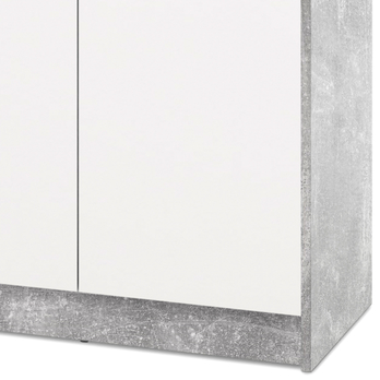 Komoda OPTIMUS 38-004 bílá/beton 2