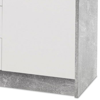 Komoda OPTIMUS 38-007 bílá/beton 2