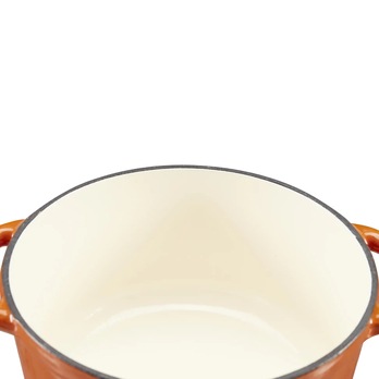 Litinový hrnec OPUS oranžová, průměr 20 cm 3