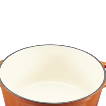 Litinový hrnec OPUS oranžová, průměr 26 cm 3