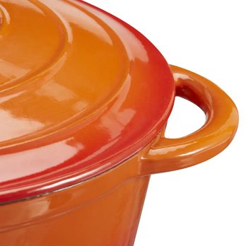 Litinový hrnec OPUS oranžová, průměr 26 cm 5