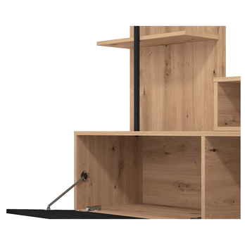 Obývací stěna  ORALIA dub artisan/černá 4