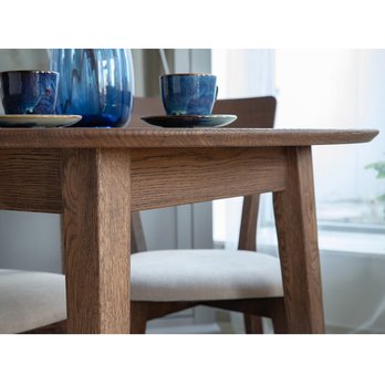 Jídelní stůl ORB tabáková hnědá, 90 cm 2