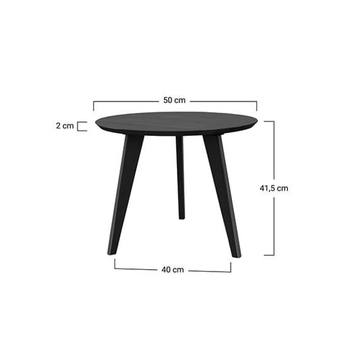 Konferenční stolek ORB černá, 50 cm 5