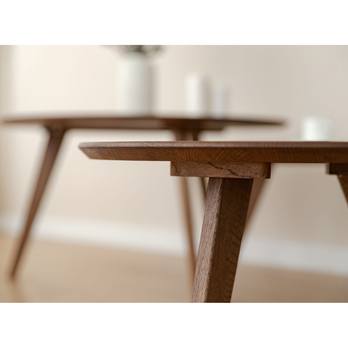 Konferenční stolek ORB tabáková hnědá, 50 cm 4