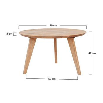 Konferenční stolek ORB dub, 70 cm 6
