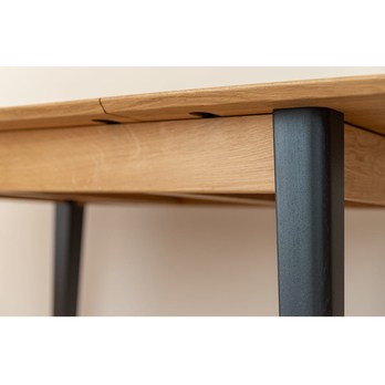 Jídelní stůl  ORB dub/černá, 165x80 cm 4