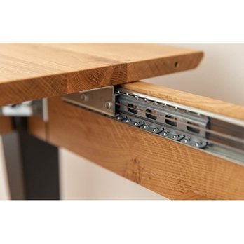 Jídelní stůl  ORB dub/černá, 165x80 cm 5