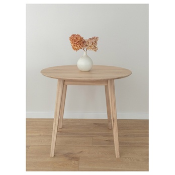 Jídelní stůl ORB bělený dub, 90 cm 2