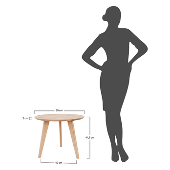 Konferenční stolek ORB bělený dub, 50 cm 7