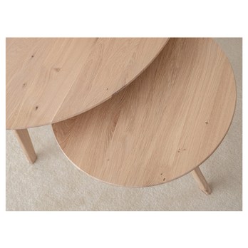 Konferenční stolek ORB bělený dub, 70 cm 3