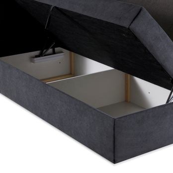 Postel s matrací ORES 2 tmavě šedá, 180x200 cm 6