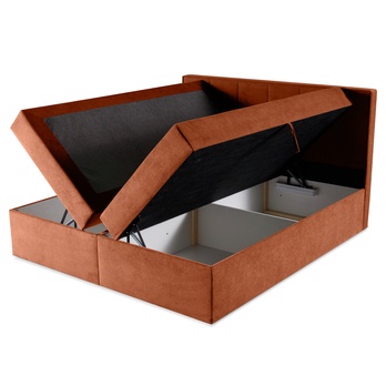 Postel s matrací ORES 2 oranžová, 180x200 cm 1