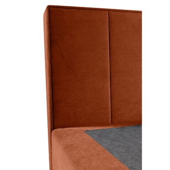 Postel s matrací ORES 2 oranžová, 160x200 cm 3