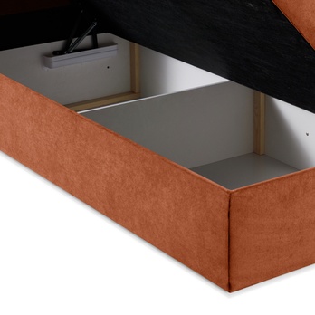 Postel s matrací ORES 2 oranžová, 160x200 cm 5