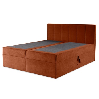 Postel s matrací ORES 2 oranžová, 140x200 cm 2