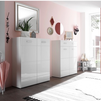 Botníková komoda ORLANDO bílá 1