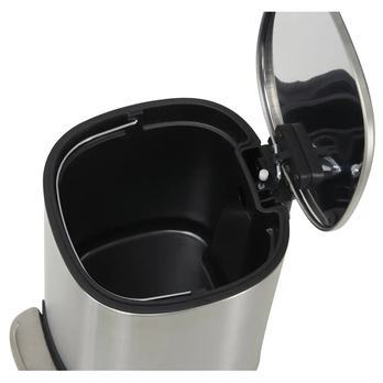 Odpadkový koš ORMUS stříbrná, 5 l 3