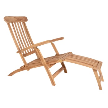 Zahradní lehátko ORRICAFI 2 teak/béžová 2