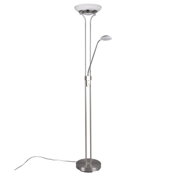 Stojací LED lampa ORSON matný nikl/alabastrové sklo 1