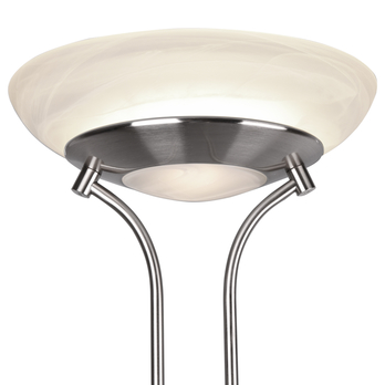 Stojací LED lampa ORSON matný nikl/alabastrové sklo 2