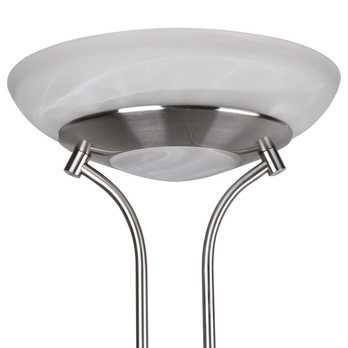 Stojací LED lampa ORSON matný nikl/alabastrové sklo 3