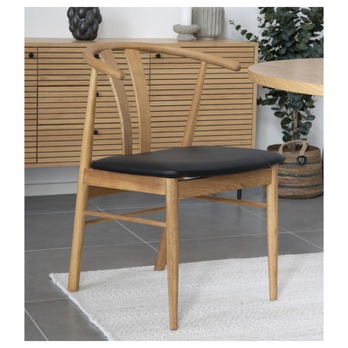 Jídelní židle  ORTINORO dub/černá 1