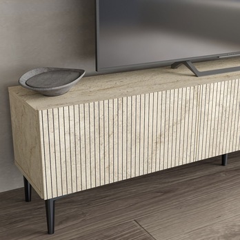 TV stolek OSCAR travertin 4