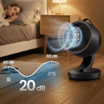 Stolní ventilátor OSCILLA černá 2