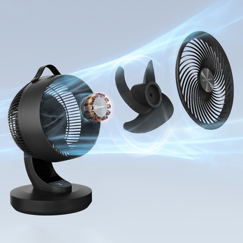 Stolní ventilátor OSCILLA černá 4