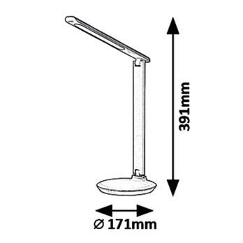 Stolní lampa OSIAS bílá 2