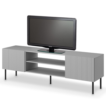 TV komoda OSINSAU RTV-1 světle šedá/černá 3