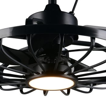 Závěsné LED svítidlo s ventilátorem OSLO černá 1