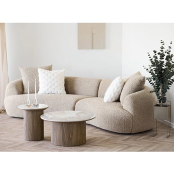 Konferenční stolek OTHINS bílá/hnědá 1