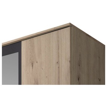 Šatní skříň OTMAR dub artisan/antracit 3