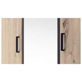 Šatní skříň OTMAR dub artisan/antracit 4