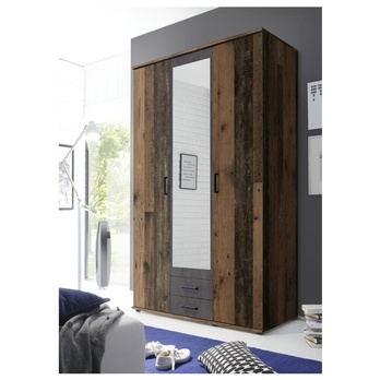 Šatní skříň OTMAR old style/beton 1