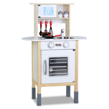 Dětská kuchyňka OVEN přírodní/bílá 2