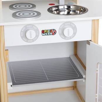 Dětská kuchyňka OVEN přírodní/bílá 3