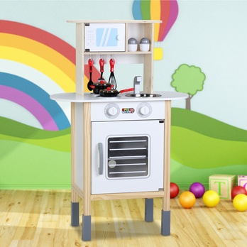 Dětská kuchyňka OVEN přírodní/bílá 1